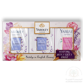 Yardley Assorted Soap Valuepack, 3x100g
